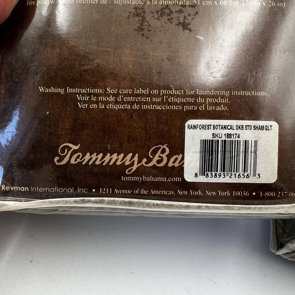 NEW! Tommy Bahama Home Rainforest Botanical Standard 20